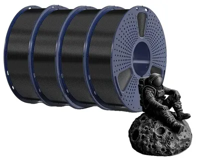 Image de Filament pour imprimante 3D, haute résistance, moins de fils, PETG, couleur noire