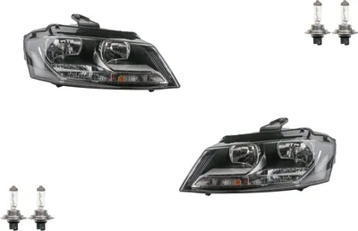 Produktbild von Scheinwerfer passend für Audi A3 8P 2008- Satz Set mit H7 mit H7 Li Rec. 8P0941003BB 8P0941003AJ 8P0941003BL 8P0941004BB 8P0941004AJ 8P Johns