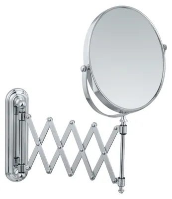 Immagine prodotto di WENKO specchio cosmetico DELUXE telescopico make-up da parete 5 pieghevole Ø19cm bagno WC