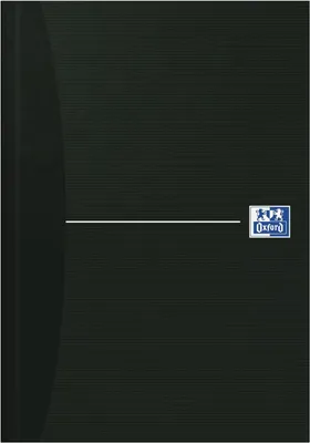 Produktbild von Oxford Office Essentials, Muster, Schwarz, A5, 96 Blätter, 90 g/m², Liniertes Papier