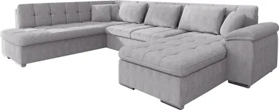 Produktbild von MIRJAN24 Ecksofa Niko Bis Cord, Polsterecke mit Bettkasten und Schlaffunktion, Sofa, Polstergarnitur (Farbe: Poso 110, Seite: Rechts)