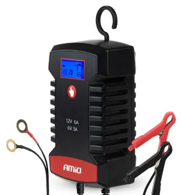 Produktbild von AMiO Autobatterie Ladegerät Batterieladegerät für KFZ LKW Motorrad 04532