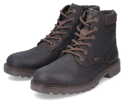 Produktbild von Rieker Herren Echtleder Winterboot RiekerTEX braun, echtes Lammwollfutter, Herren:42 EU