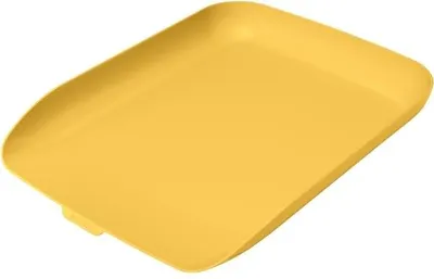 Image de Corbeille à courrier Cosy A4 en polystyrène jaune, lot de 6 pièces