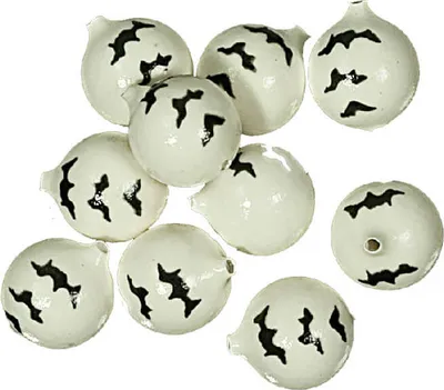 Produktbild von Jenzi Corky Auftriebsperlen für Meeresvorfächer Weiß Schwarz 6mm