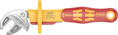 Produktbild von Wera 6004 Joker VDE XS VDE-isolierter, selbstjustierender Maulschlüssel, 7-10 x 1/4-3/8 x 119 mm