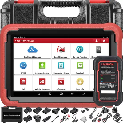 Produktbild von LAUNCH X431 PROS V5.0 KFZ-Diagnosescanner bidirektionales Vollsystem-Scan-Tool auf OE-Ebene, 38+ Services, ECU-Codierung, Aktiver Test, IMMO-Service 2 Jahre  Update