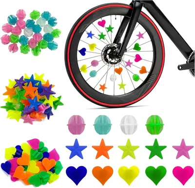 Image de Kit d'accessoires pour vélo pour enfants, comprenant : casque de sécurité, autocollants réfléchissants, sonnette de vélo, sacoches de vélo, pour