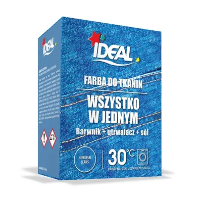 Immagine prodotto di Set completo di tintura per tessuti, blu denim, 350 g - Tintura professionale di tessuti