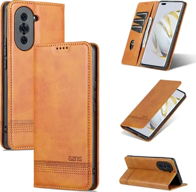 Obrázek produktu pro Huawei Nova 10 Leather Case, Flip Cover Wallet Case Magnetic Closure Stand Protective Case pro Huawei Nova 10 Yellow