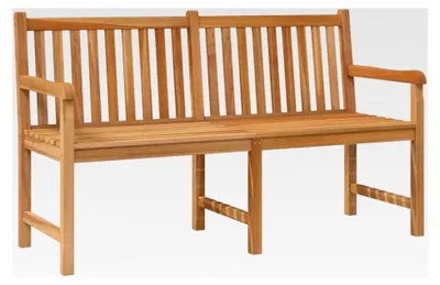 Produktbild von Teak Massiv Gartenbank 150cm