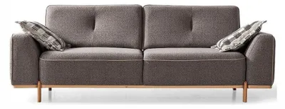 Zdjęcie produktu dla stylowy zestaw do salonu: 3- i 3-osobowa sofa tapicerowana z tkaniny