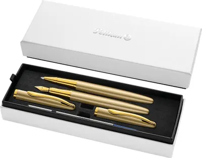 Obrázok produktu pre Pelikan Jazz, Žltá, 2 kusov, Guľôčkové pero + Plniace pero