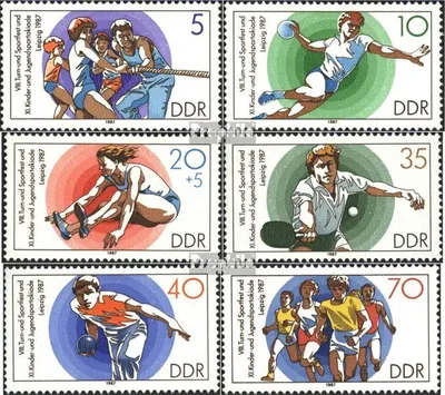 Produktbild von Briefmarken DDR 1987 Mi 3111-3116 (kompl.Ausg.) FDC Turn- und Sportfest