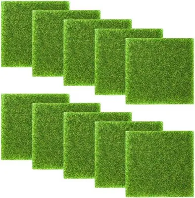 Obrázek produktu pro Umělá tráva – miniaturní trávník 15 x 15 cm – dekorace pro mikrokrajinu