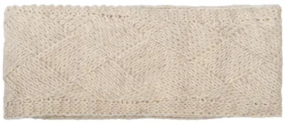 Produktbild von styleBREAKER Damen Strick Stirnband einfarbig mit Rauten Muster, Thermo Fleece Futter, Winter Headband Uni 04026062