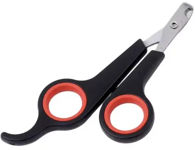 Image de Coupe-ongles pour chats – Ciseaux à ongles pour chats – Pour couper les griffes des chats – Coupe-ongles pour chats – Ciseaux à ongles – Noir/Rouge – CHPN