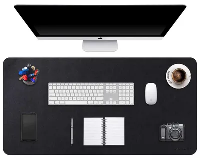 Image de Grand tapis de bureau de 120 x 60 cm avec surface antidérapante