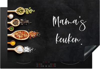 Produktbild von KitchenYeah© Herdabdeckplatte Mutter - Küche - Sprichwörter - Mamas Küche - Zitate , 76x51cm, Küche Deko, Glaskeramikkochfeld Herdabdeckung, Abdeckplatte fùr Kochfeld
