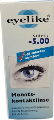 Produktbild von Eyelike Monatskontaktlinse Stärke -5,0 1er Pack