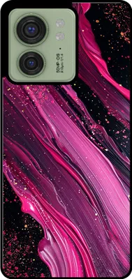 Produktbild von Smartphonica Phone Case Fit für Motorola Edge 40 mit Marmor-Druck - TPU zurück Abdeckung Fall Marmor-Design - lila rosa