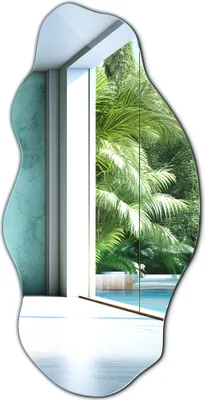 Zdjęcie produktu dla Dekoracyjne Lustro Ścienne - Industrialne do Sypialni Salonu - Boho Loftowe - 50 cm x 100 cm