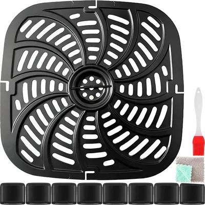 Airfryer Grillplatte, Edelstahl, Antihaft, spülmaschinengeeignet