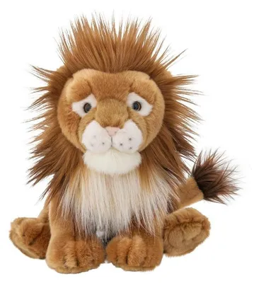Image de Lion en peluche marron 25 cm