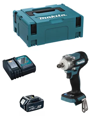 Productafbeelding van Schlagschroefmachine MAKITA DTW301RTJ1 (1 x 5,0 Ah accu + oplader DC18RC + MAKPAC 2 opbergkoffer)