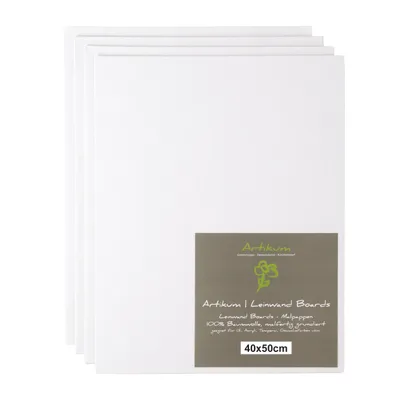 Obrázok produktu pre 4x ARTIKUM KÜNSTLER MALKARTON 40x50cm maliarske dosky s plátnom na maľovanie