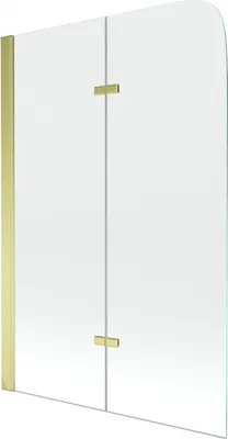 Zdjęcie produktu dla Mexen Felix parawan nawannowy 2-skrzydłowy 80 x 140 cm, transparent, złoty - 890-080-002-50-00