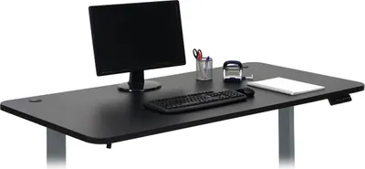 Zdjęcie produktu dla Blat HWC-D40 do biurek, blat, 160x80cm z certyfikatem MVG ~ czarny