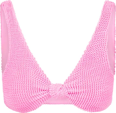 Produktbild von Moda Minx Bikinioberteil Scrunch Knot mit stylischem Knoten-Detail Candy Pink S