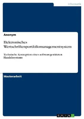 Produktbild von Elektronisches Wertschriftenportfoliomanagementsystem