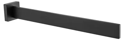 Handtuchstange HH39 Edelstahl, Wandmontage, Schwarz matt