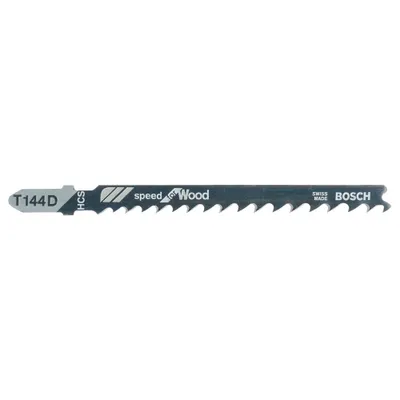 Image de 5 lames pour scie sauteuse Speed for Wood T 144 D - BOSCH - 2608630040