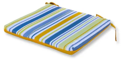 Produktbild von 4er set Stuhlauflagen 35x35x3 cm mit Sonnenstreifenmuster