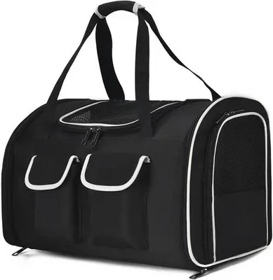 Image de Sac de transport hermétique pour chiens et chats - Sac de voyage pliable pour petits animaux de compagnie jusqu'à 10 kg