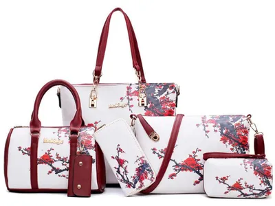 Immagine prodotto di Solidchoice - Set di 6 eleganti borse in ecopelle