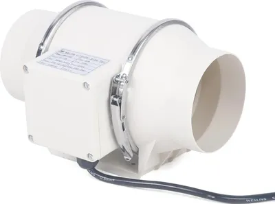 Produktbild von Rohrventilator, Inline-Kanalventilator, mit Kugellagern, 220 V, weiß