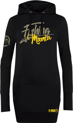 Produktbild von HOTSPOT DESIGN Fishing Mania, S, schwarz, Long Hoodie, 010301001