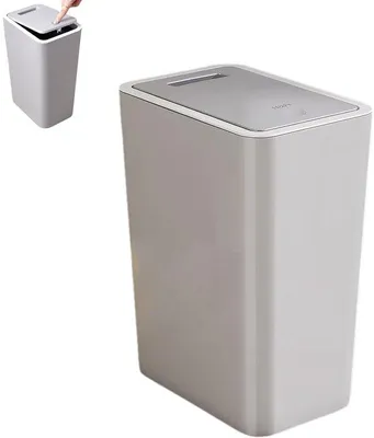 Productafbeelding van 10 Litre Afvalbak met Deksel voor Badkamer en Keuken