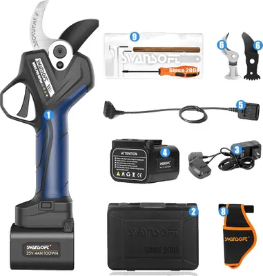 Zdjęcie produktu dla Elektryczny sekator ogrodowy, 25 V, 1150 W, średnica cięcia 45 mm, PRU45 PLUS-B
