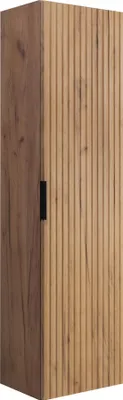 Produktbild von Rodan | Badmöbel Set - Braun Matt - Craft Eiche | 120/57/46 cm & 35/136/27 cm | Waschbeckenunterschränke, Bad Möbel, Hochschrank, Badezimmerschränk