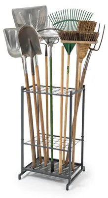 Immagine prodotto di Portautensili da giardino Relaxdays, per 35 utensili, garage, capanno, resistente, compatto, portautensili, acciaio, antracite