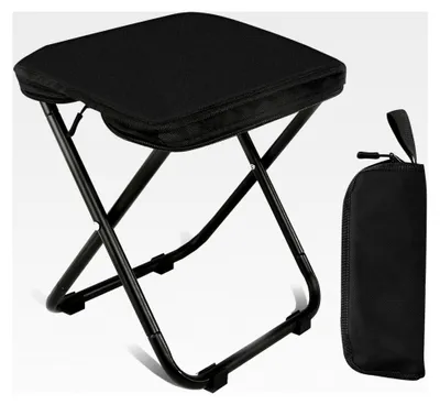 Produktbild von Faltbarer Campinghocker, kompakter Klapphocker für Reisen, Wandern, Angeln, Grillen und Picknick 28 * 23cm