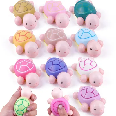 Produktbild von Set mit 12 Squishy-Schildkröten-Stressbällen