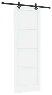 Obrázek produktu pro Posuvné dveře ORKDAL Bílá 83 x 232 cm Masivní borovicové dřevo