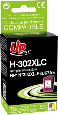 Produktbild von UPrint kompatybilny ink / tusz z F6U67AE, HP 302XL, H-302XLCL, color, 400s, 18ml