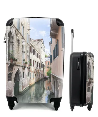 Produktbild von MuchoWow® Koffer Handgepäck Trolley Rollkoffer Kleine Reisekoffer mit 4 Rollen - Venedig - Italien - Kanal - Cabin Size < 55x40x23 cm & 55x40x20 cm - Fotokoffer - Kabinenkoffer - Boardgepäck - Reise-Box - Reisekoffer - Reisegepäck - Koffer mit Bild - Trolley für Kinder
